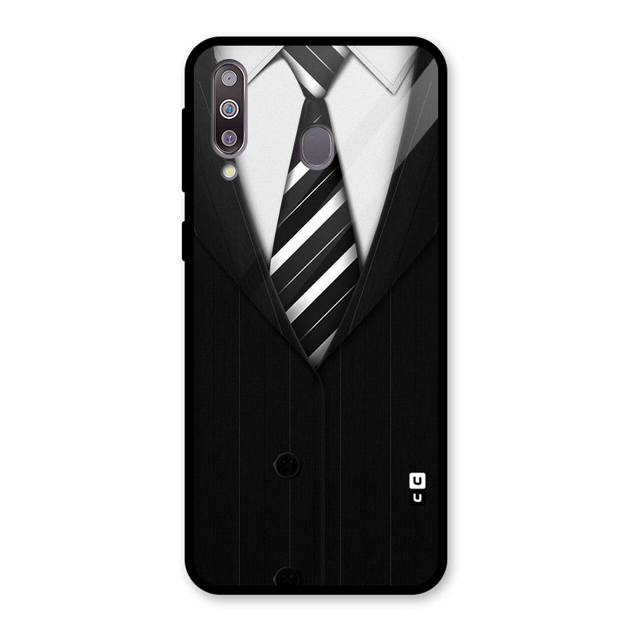 Classic Ready Suit Glass Back Case for Galaxy M30