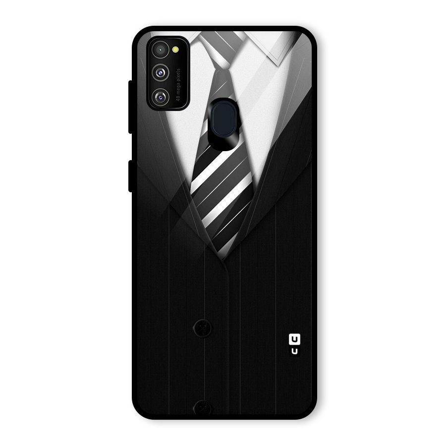 Classic Ready Suit Glass Back Case for Galaxy M30s