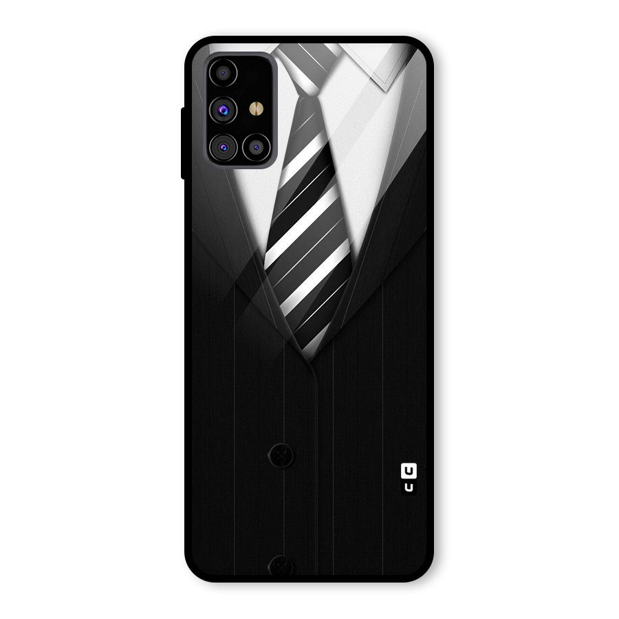 Classic Ready Suit Glass Back Case for Galaxy M31s