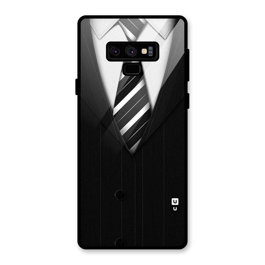 Classic Ready Suit Glass Back Case for Galaxy Note 9