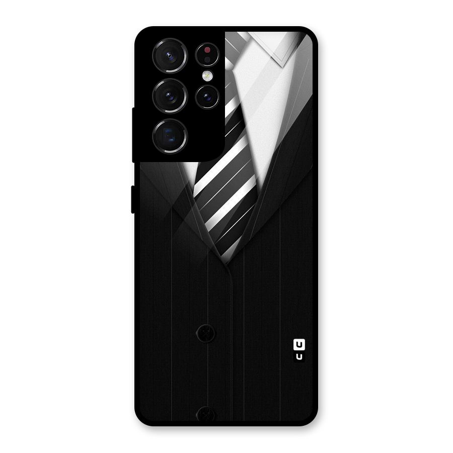 Classic Ready Suit Glass Back Case for Galaxy S21 Ultra 5G