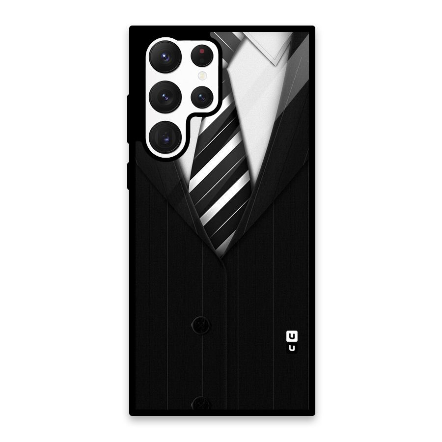 Classic Ready Suit Glass Back Case for Galaxy S22 Ultra 5G