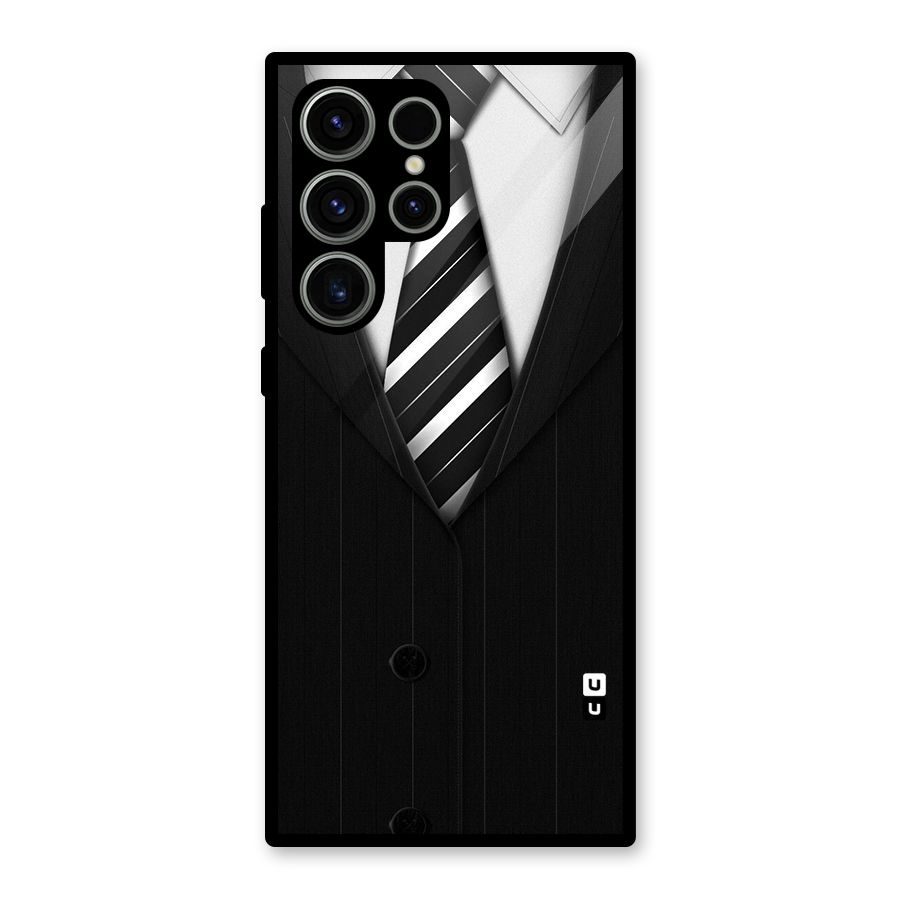 Classic Ready Suit Glass Back Case for Galaxy S23 Ultra