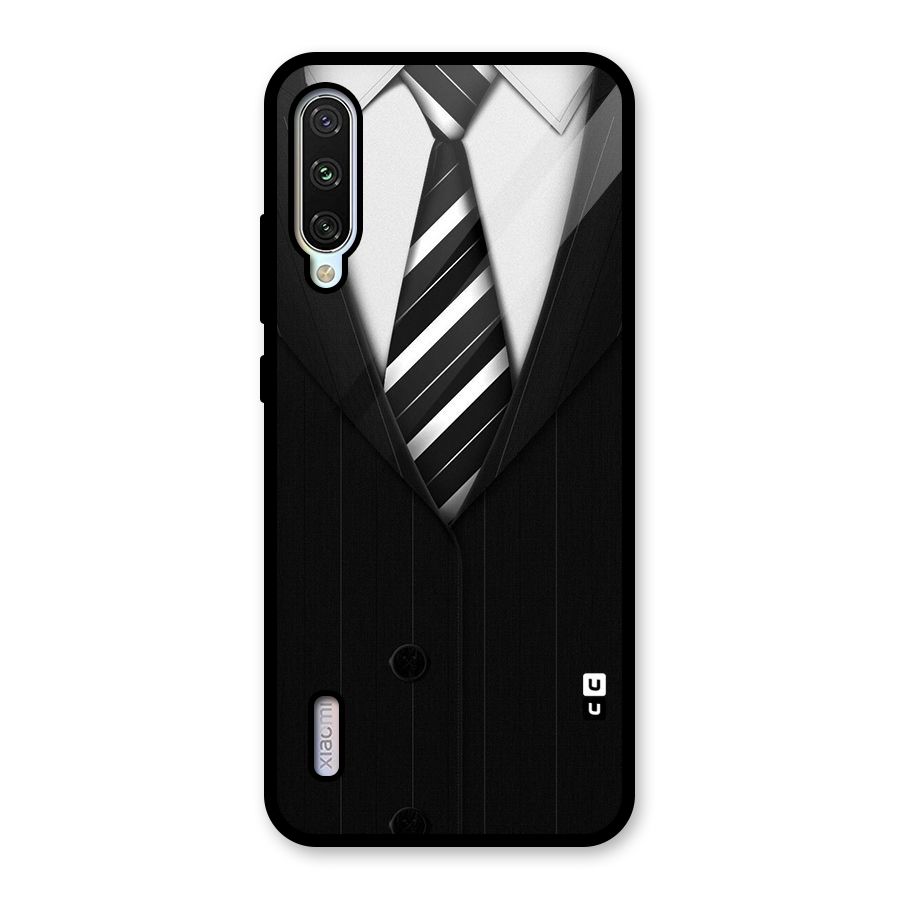 Classic Ready Suit Glass Back Case for Mi A3