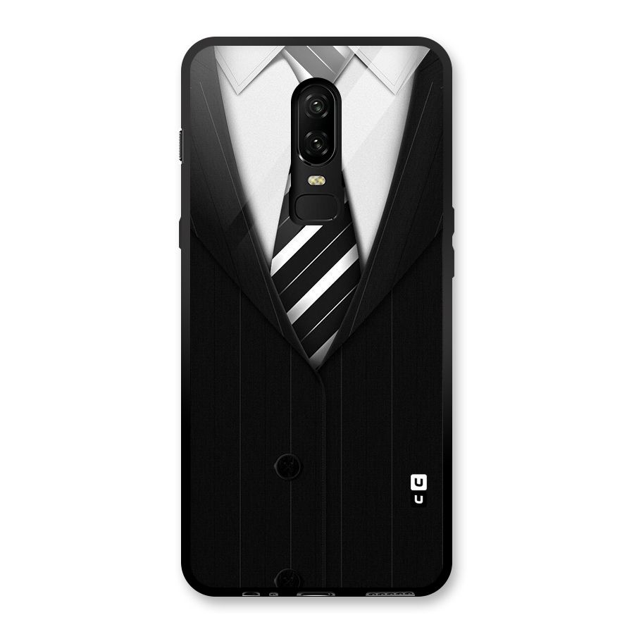 Classic Ready Suit Glass Back Case for OnePlus 6