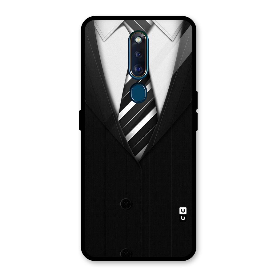 Classic Ready Suit Glass Back Case for Oppo F11 Pro