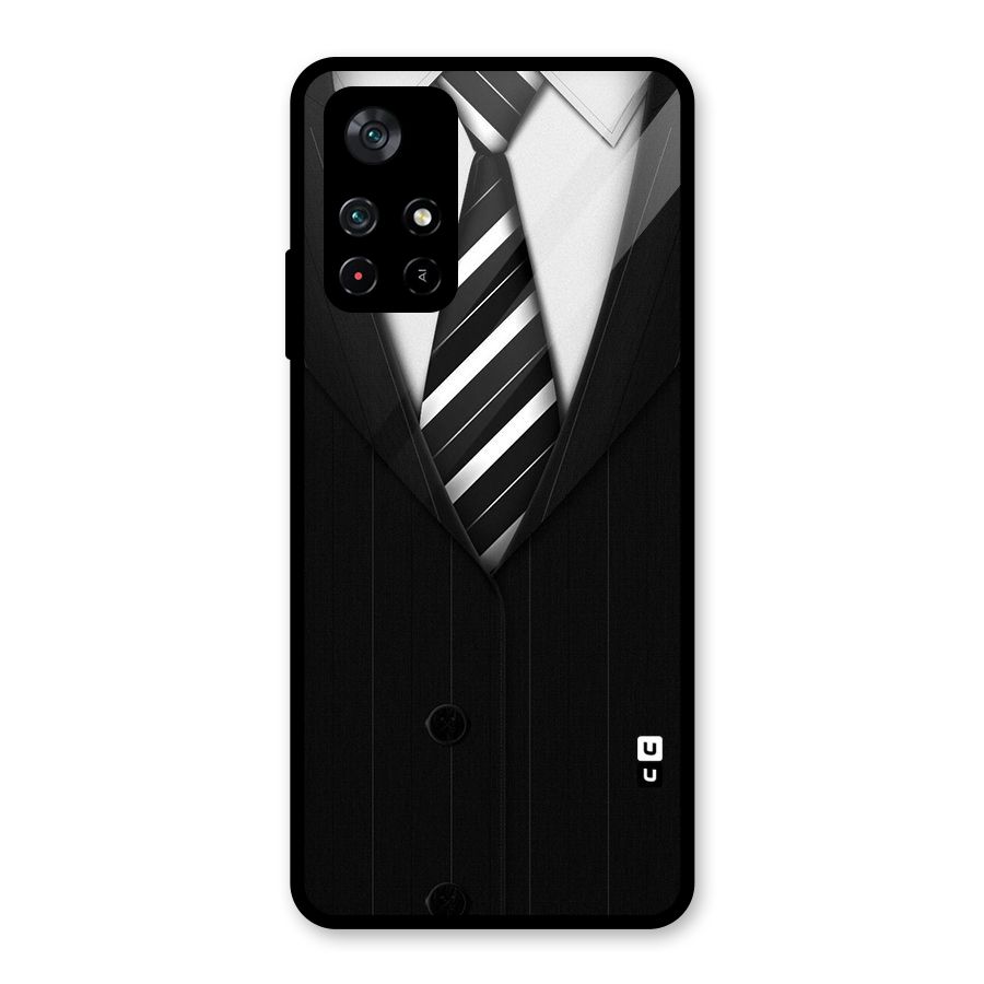 Classic Ready Suit Glass Back Case for Poco M4 Pro 5G