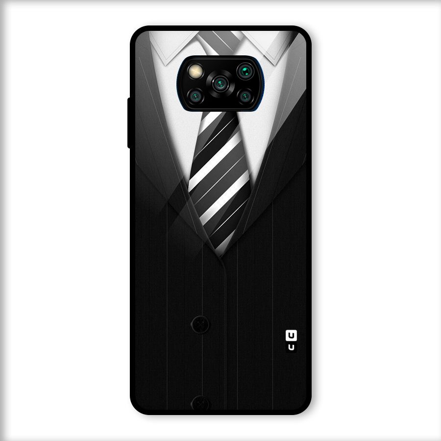 Classic Ready Suit Glass Back Case for Poco X3