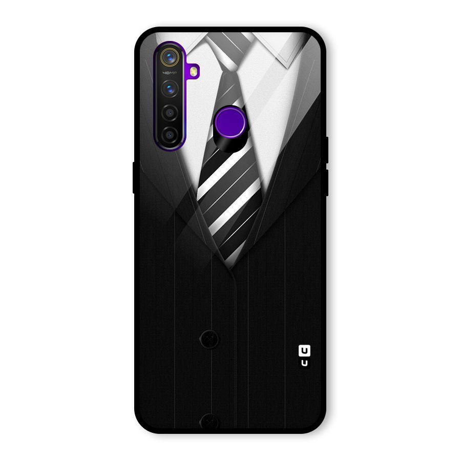 Classic Ready Suit Glass Back Case for Realme 5 Pro