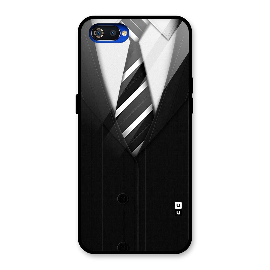 Classic Ready Suit Glass Back Case for Realme C2
