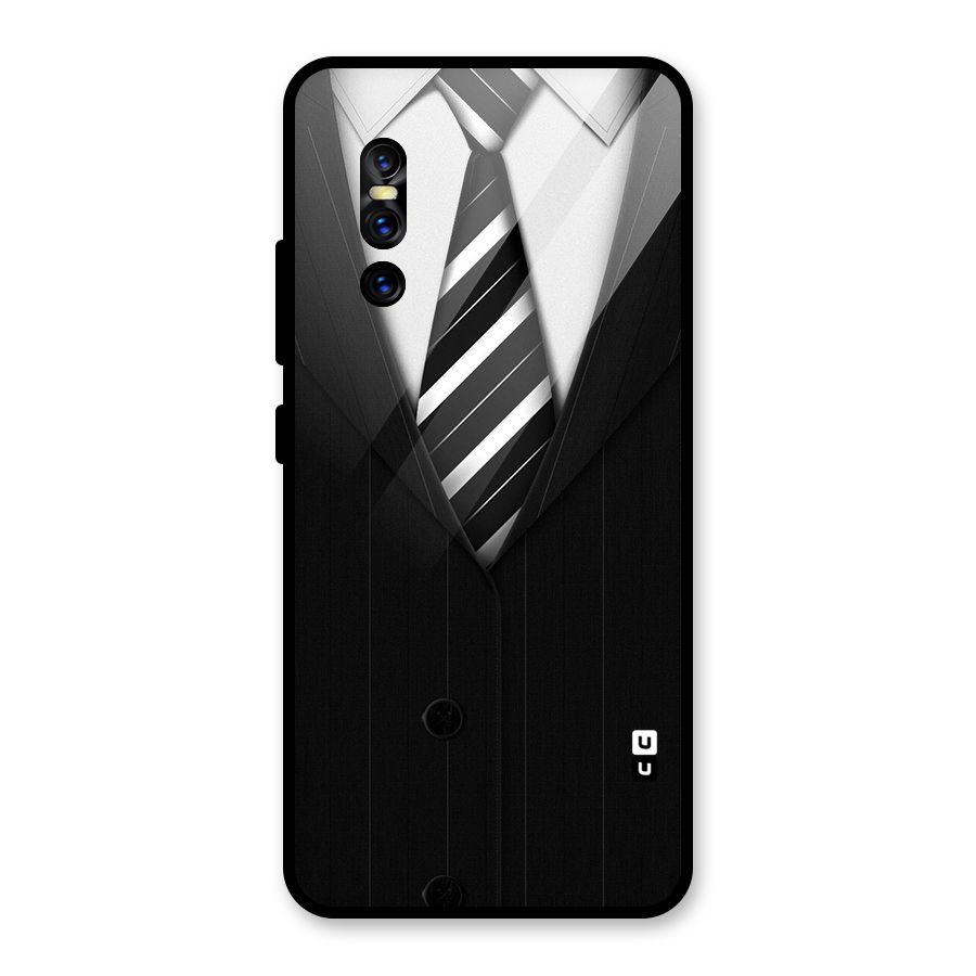 Classic Ready Suit Glass Back Case for Vivo V15 Pro