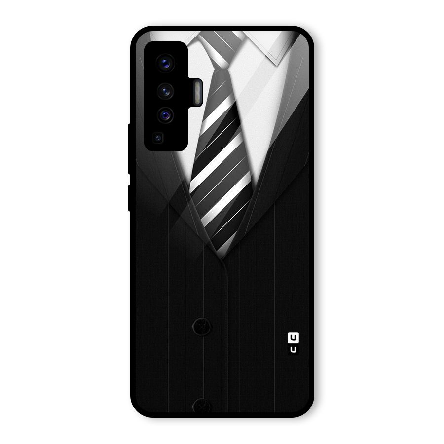 Classic Ready Suit Glass Back Case for Vivo X50