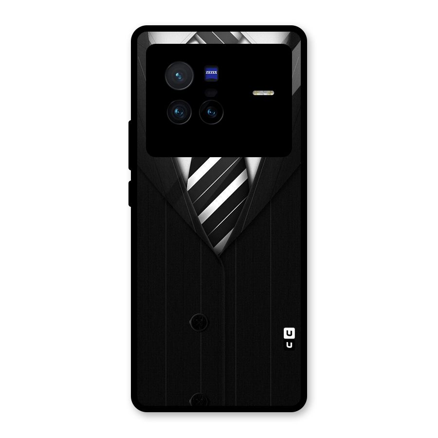Classic Ready Suit Glass Back Case for Vivo X80