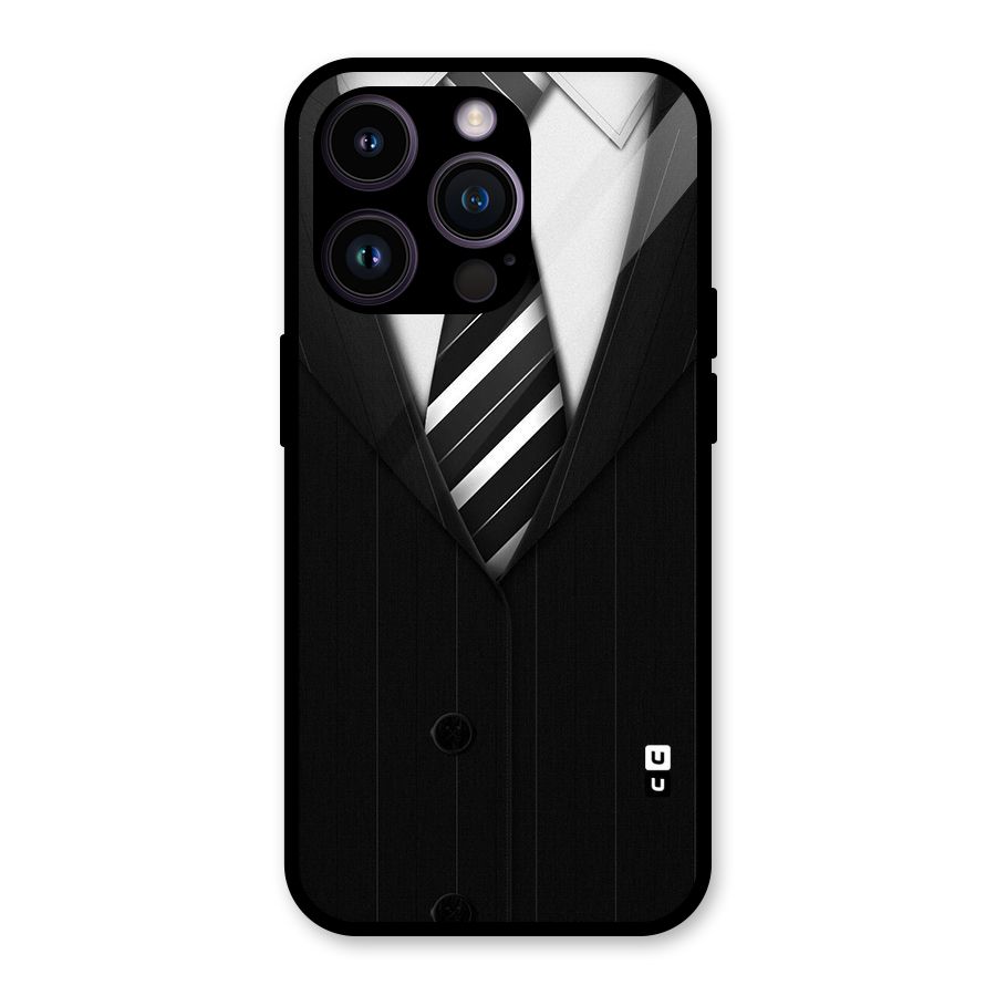 Classic Ready Suit Glass Back Case for iPhone 14 Pro