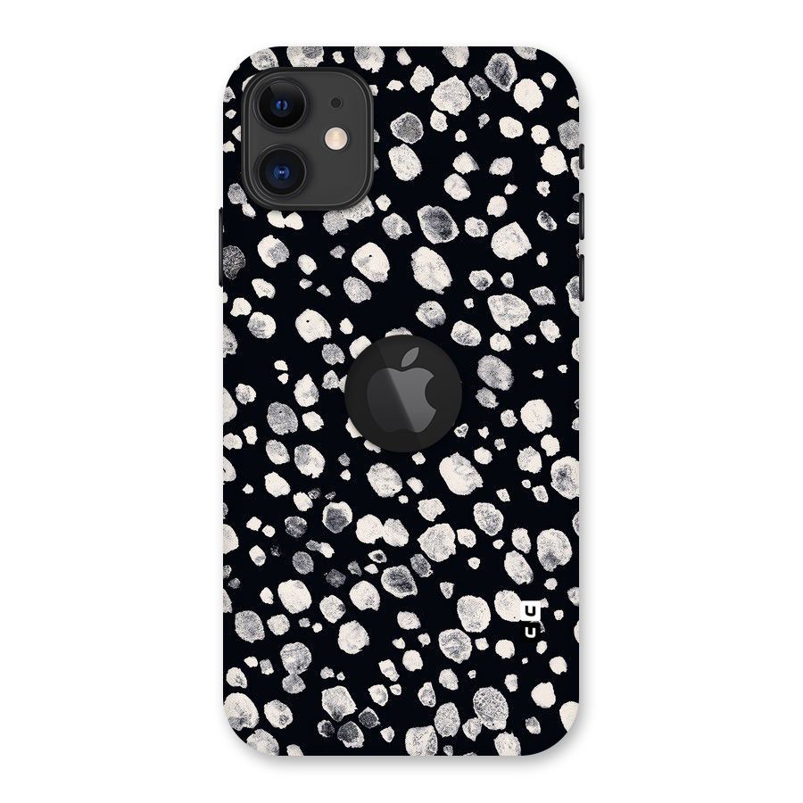 Classic Rocks Pattern Back Case for iPhone 11 Logo Cut