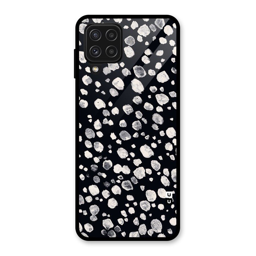 Classic Rocks Pattern Glass Back Case for Galaxy A22 4G
