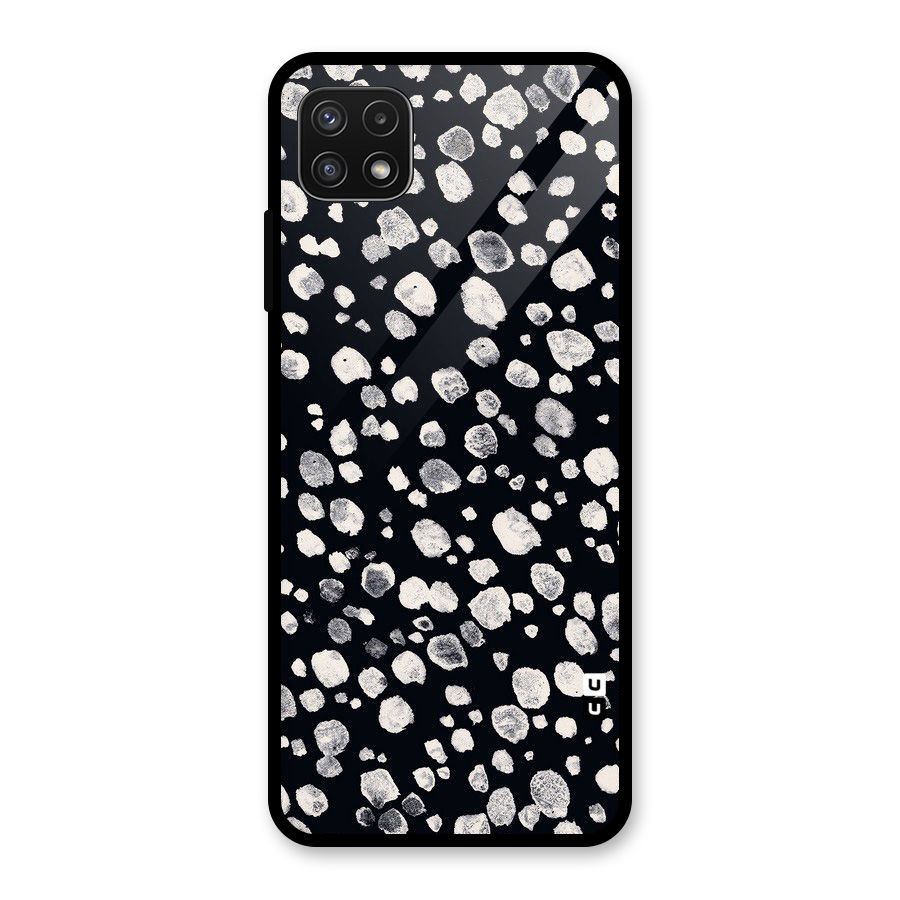 Classic Rocks Pattern Glass Back Case for Galaxy A22 5G
