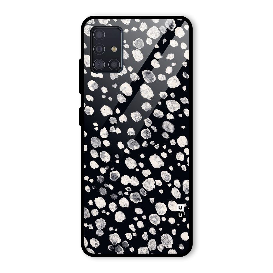 Classic Rocks Pattern Glass Back Case for Galaxy A51