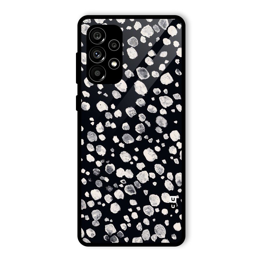 Classic Rocks Pattern Glass Back Case for Galaxy A73 5G