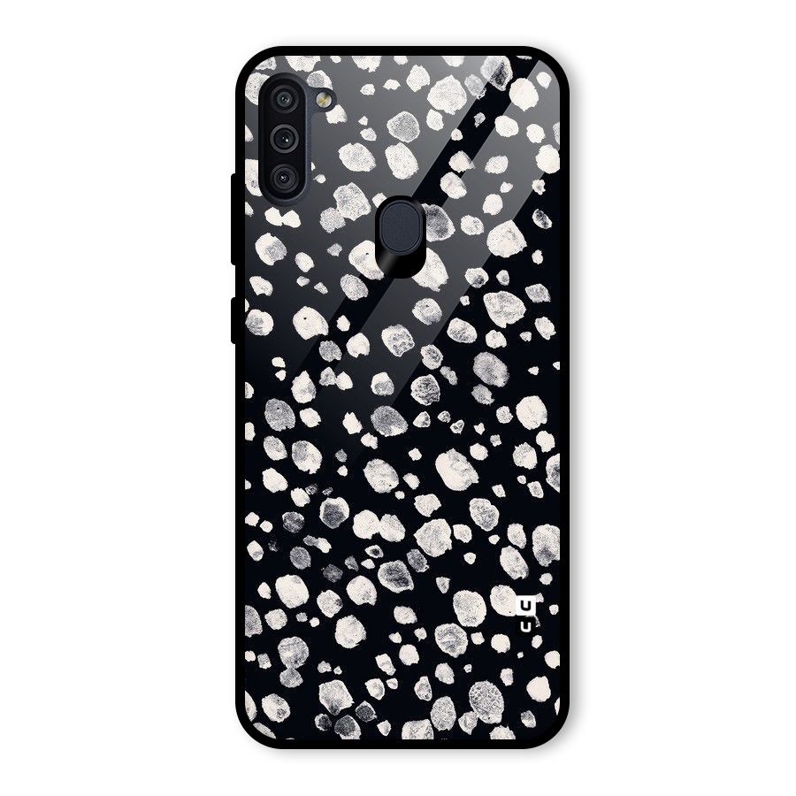 Classic Rocks Pattern Glass Back Case for Galaxy M11