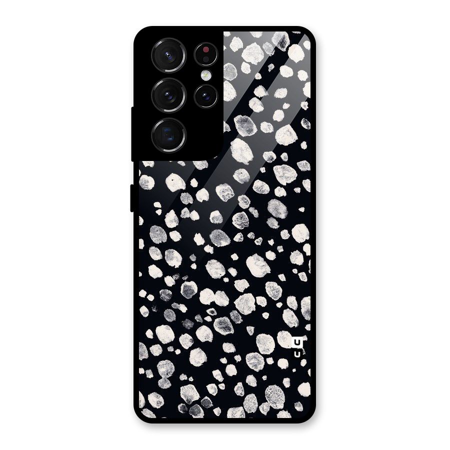 Classic Rocks Pattern Glass Back Case for Galaxy S21 Ultra 5G