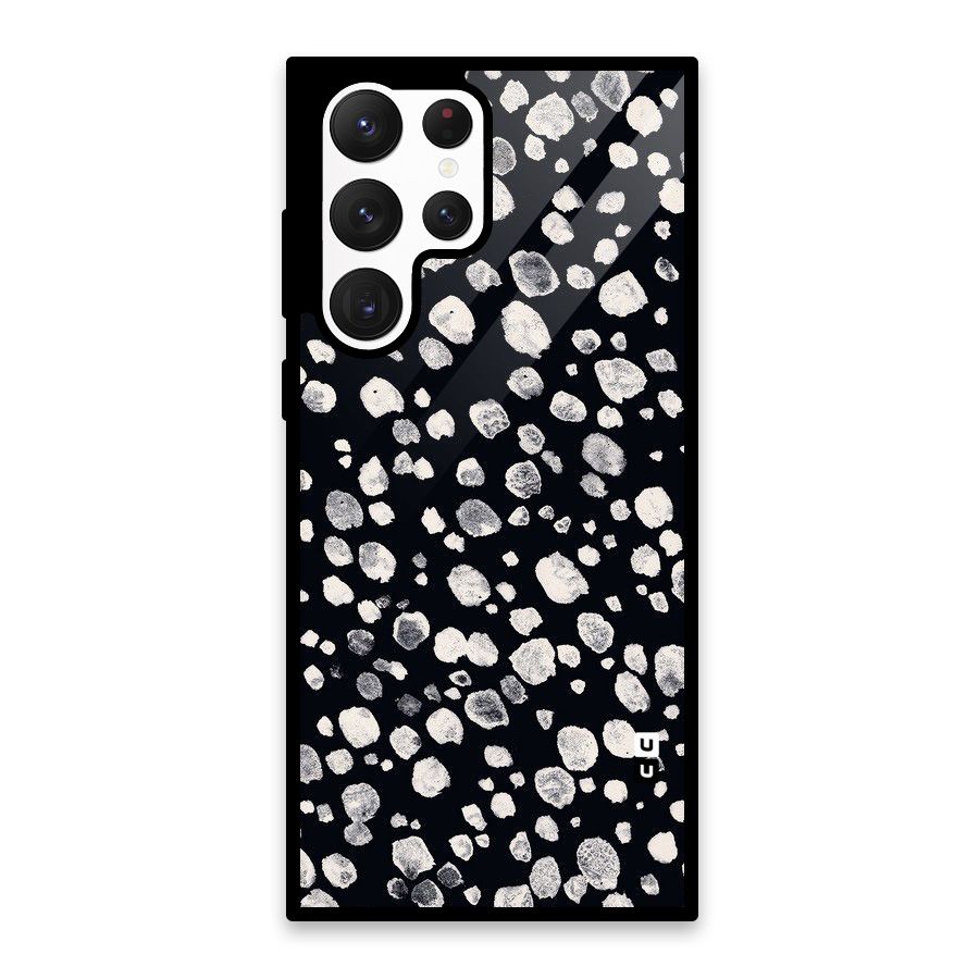 Classic Rocks Pattern Glass Back Case for Galaxy S22 Ultra 5G