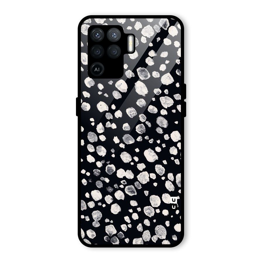 Classic Rocks Pattern Glass Back Case for Oppo F19 Pro