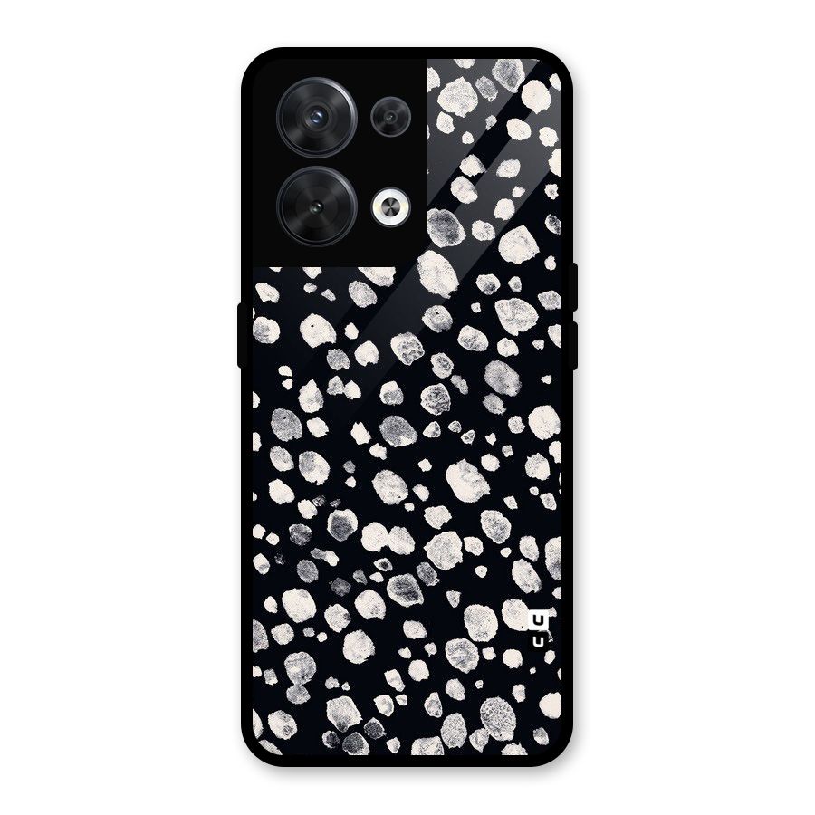 Classic Rocks Pattern Glass Back Case for Oppo Reno8 5G