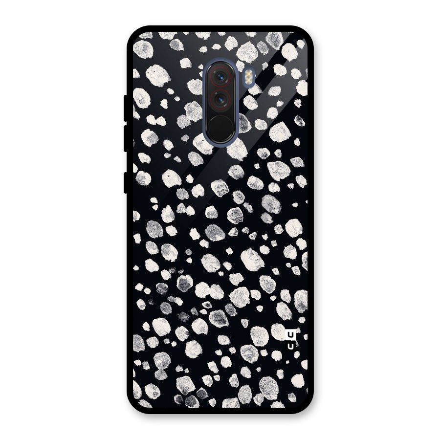 Classic Rocks Pattern Glass Back Case for Poco F1
