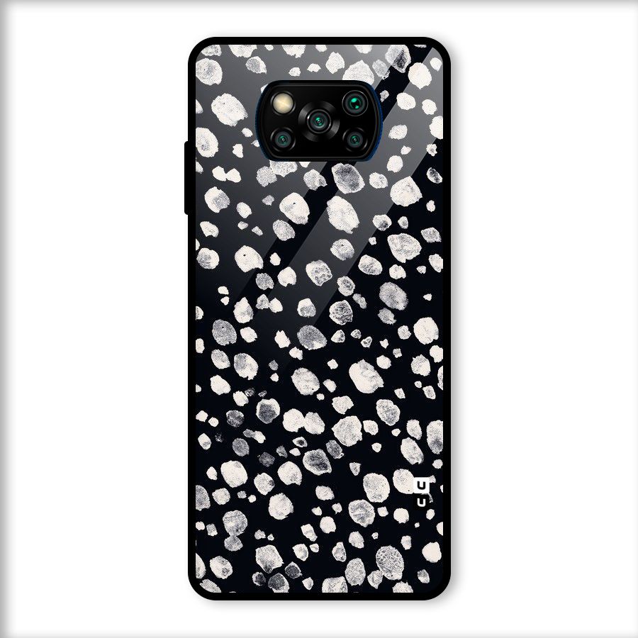 Classic Rocks Pattern Glass Back Case for Poco X3