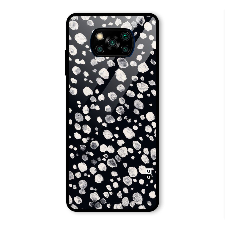 Classic Rocks Pattern Glass Back Case for Poco X3 Pro
