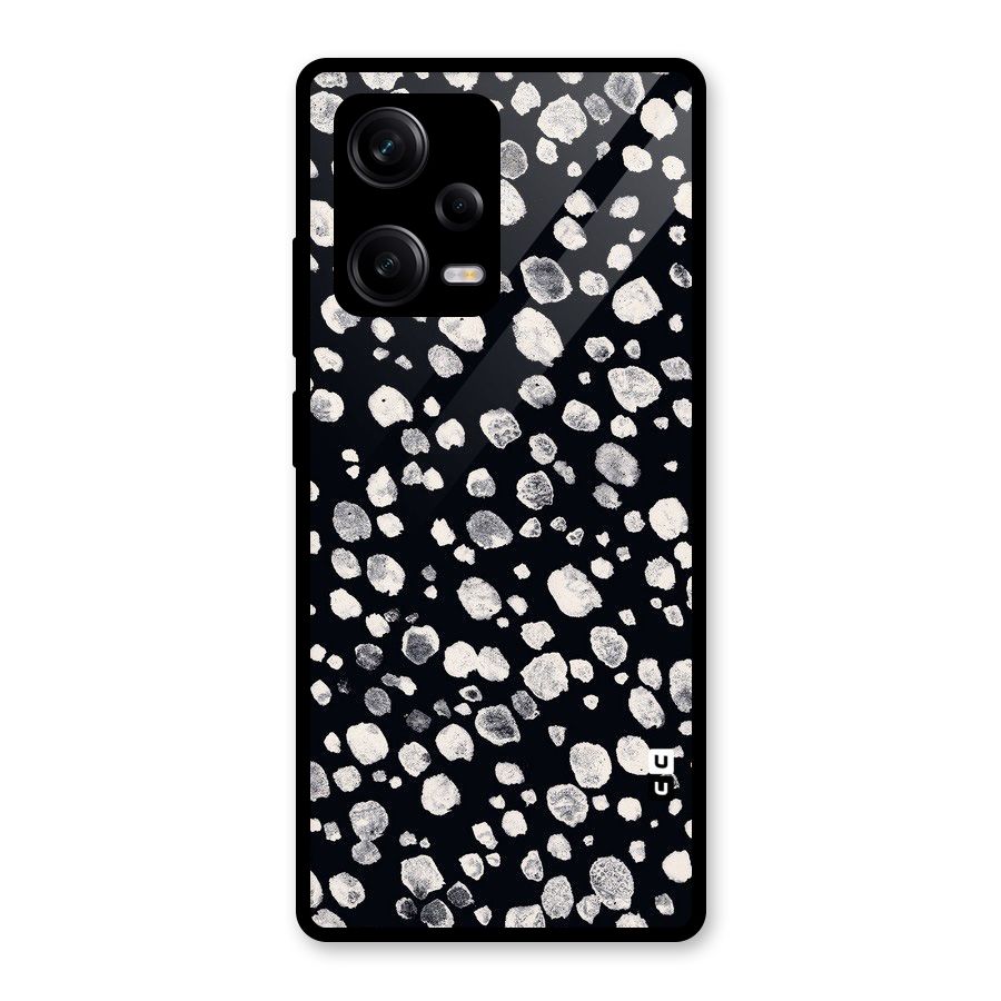 Classic Rocks Pattern Glass Back Case for Redmi Note 12 Pro