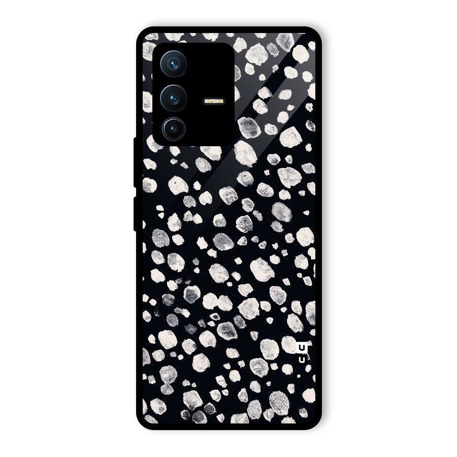 Classic Rocks Pattern Glass Back Case for Vivo V23 Pro