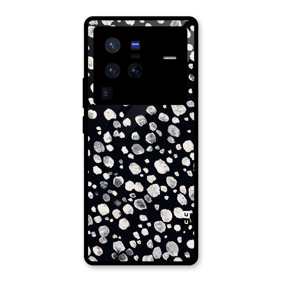 Classic Rocks Pattern Glass Back Case for Vivo X80 Pro