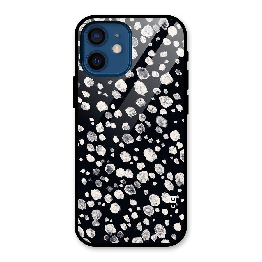 Classic Rocks Pattern Glass Back Case for iPhone 12 Mini