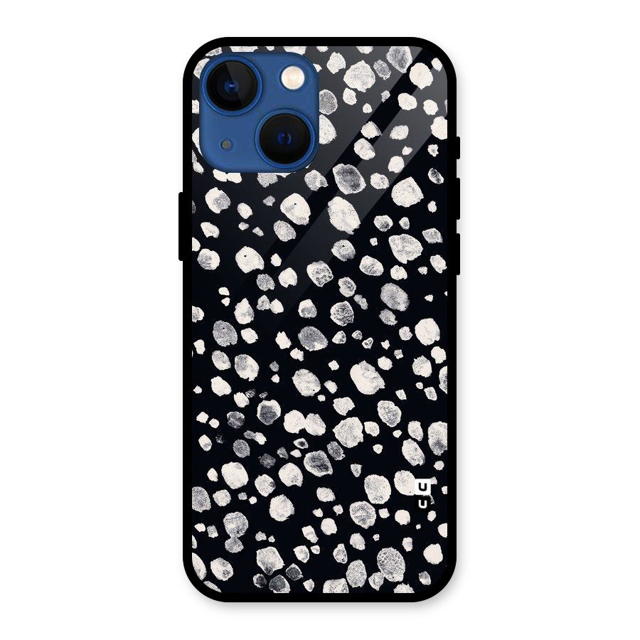 Classic Rocks Pattern Glass Back Case for iPhone 13 Mini
