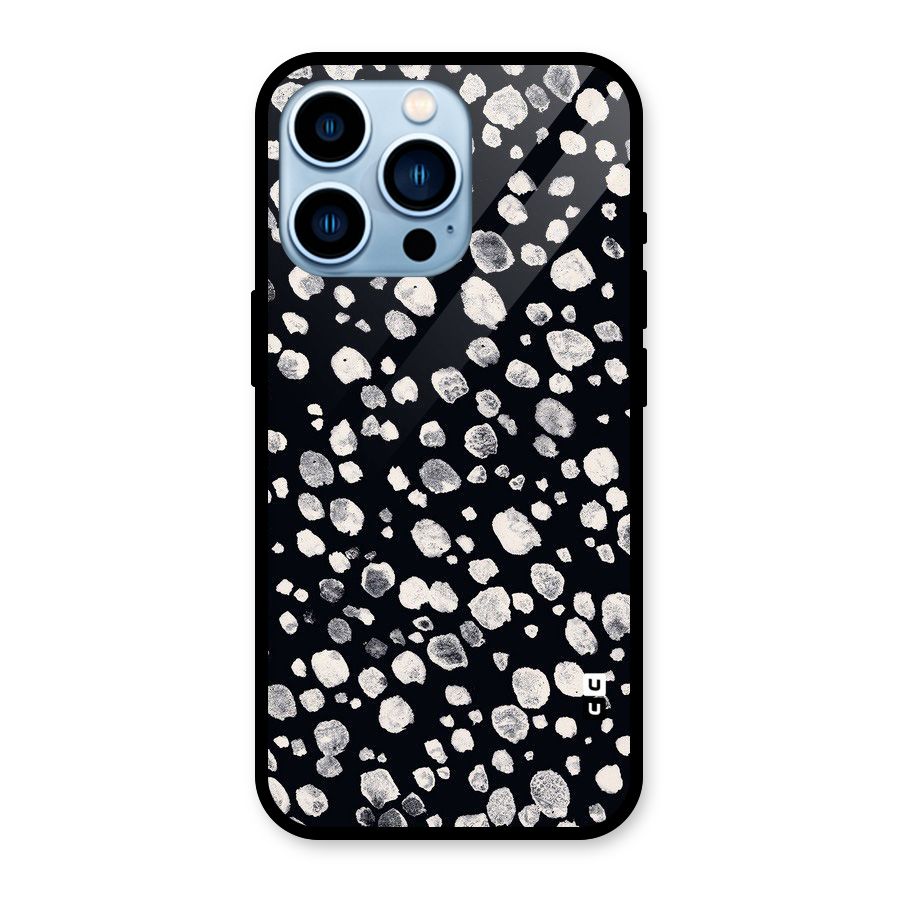 Classic Rocks Pattern Glass Back Case for iPhone 13 Pro
