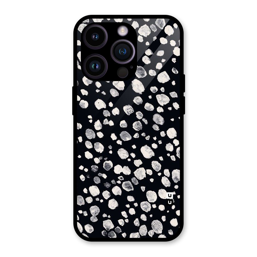 Classic Rocks Pattern Glass Back Case for iPhone 14 Pro