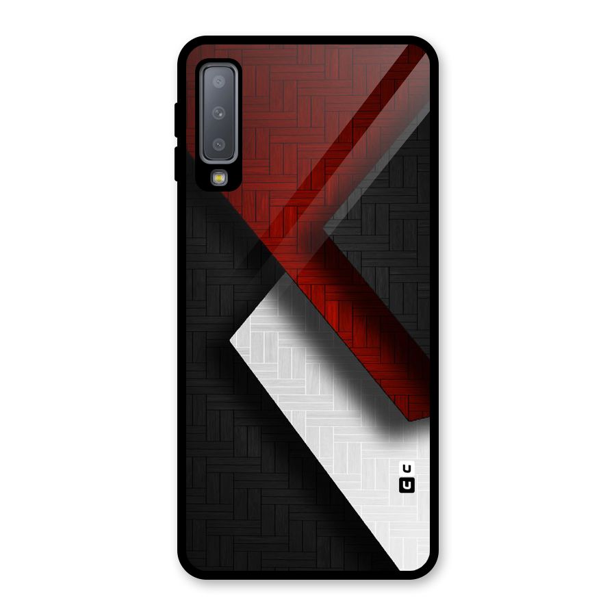 Classic Shades Design Glass Back Case for Galaxy A7 (2018)