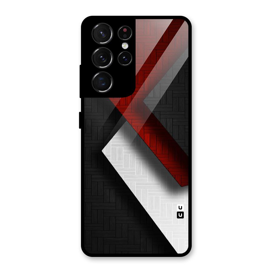 Classic Shades Design Glass Back Case for Galaxy S21 Ultra 5G