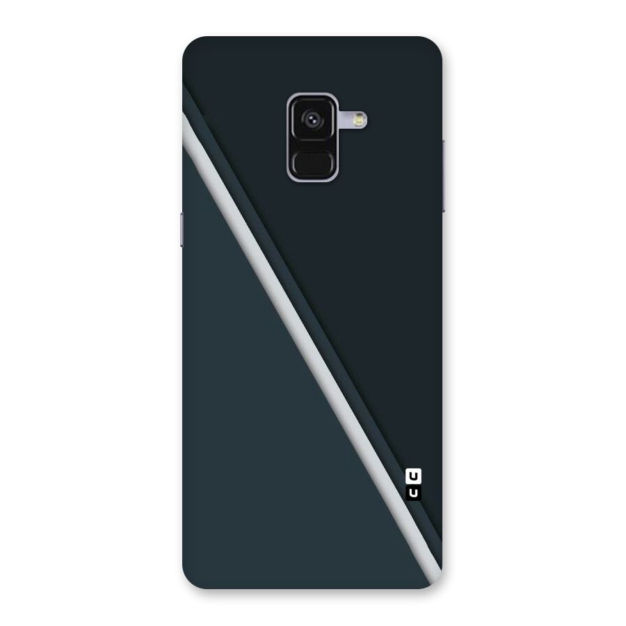 Classic Single Stripe Back Case for Galaxy A8 Plus