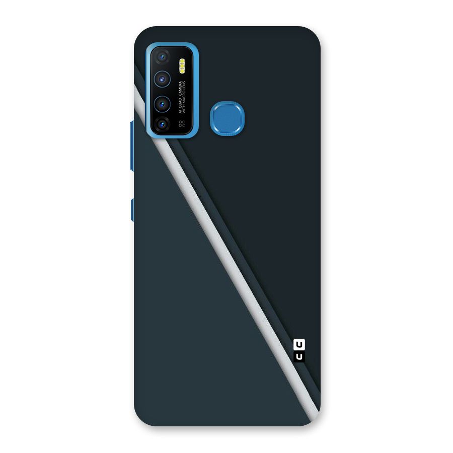 Classic Single Stripe Back Case for Infinix Hot 9