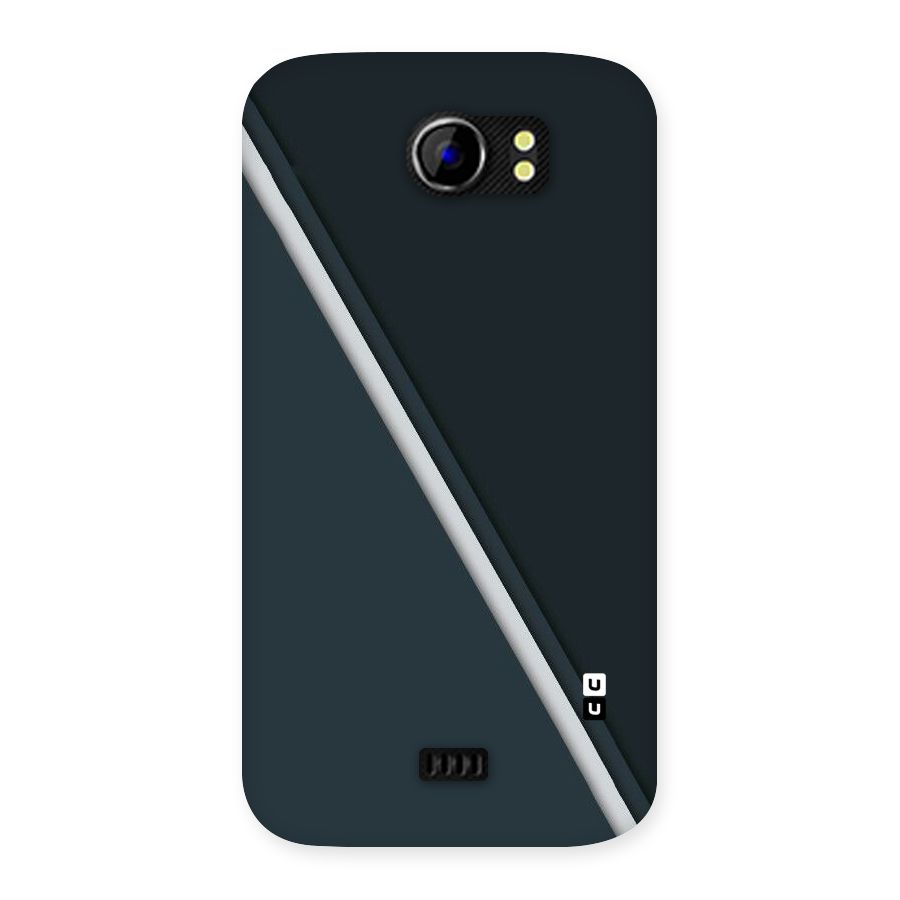 Classic Single Stripe Back Case for Micromax Canvas 2 A110