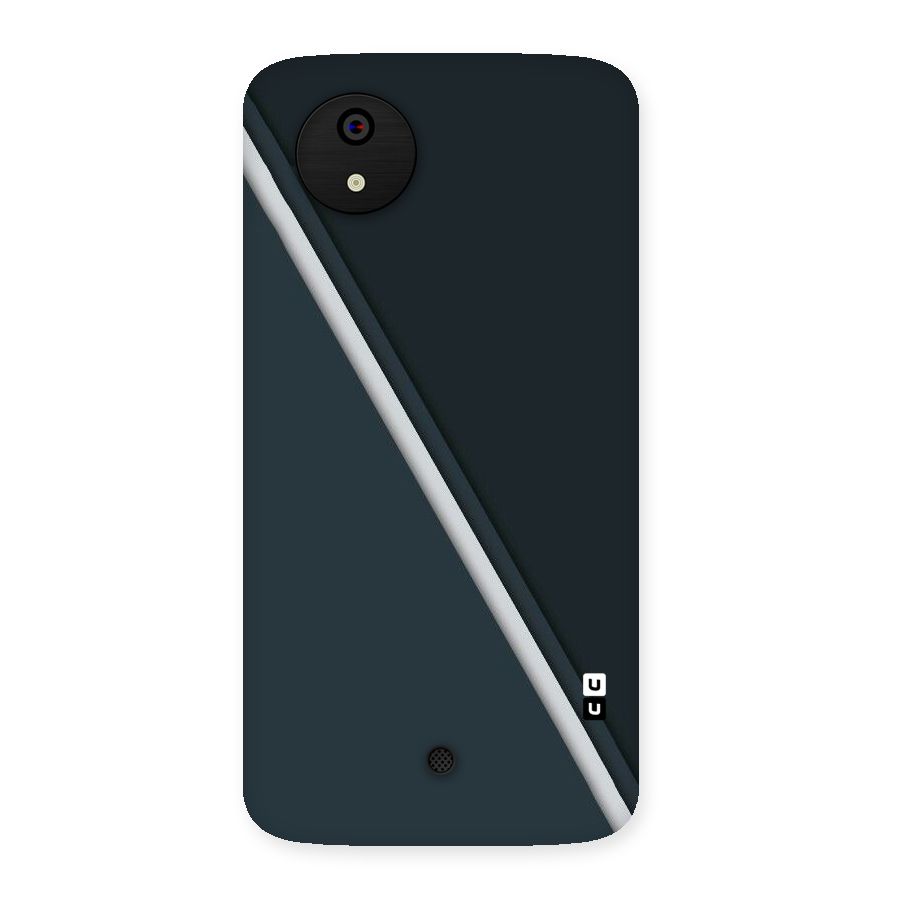 Classic Single Stripe Back Case for Micromax Canvas A1