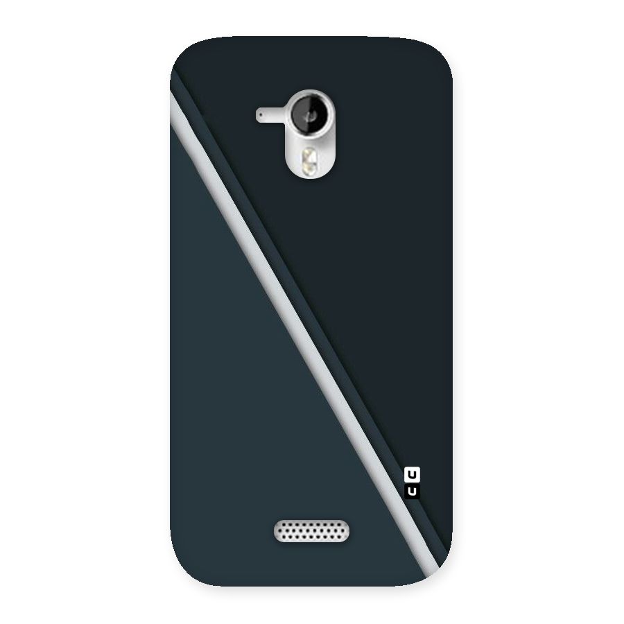 Classic Single Stripe Back Case for Micromax Canvas HD A116