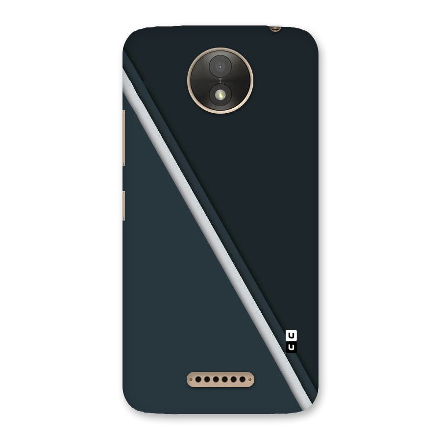 Classic Single Stripe Back Case for Moto C Plus
