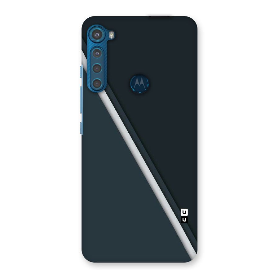 Classic Single Stripe Back Case for Motorola One Fusion Plus