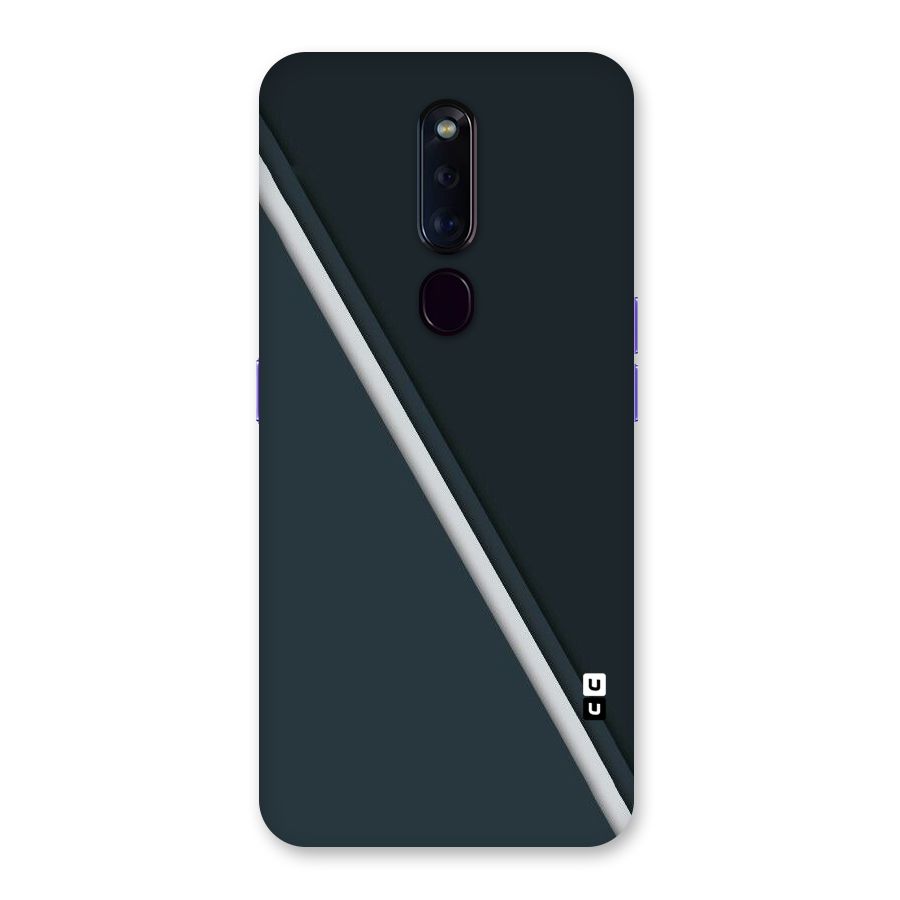 Classic Single Stripe Back Case for Oppo F11 Pro