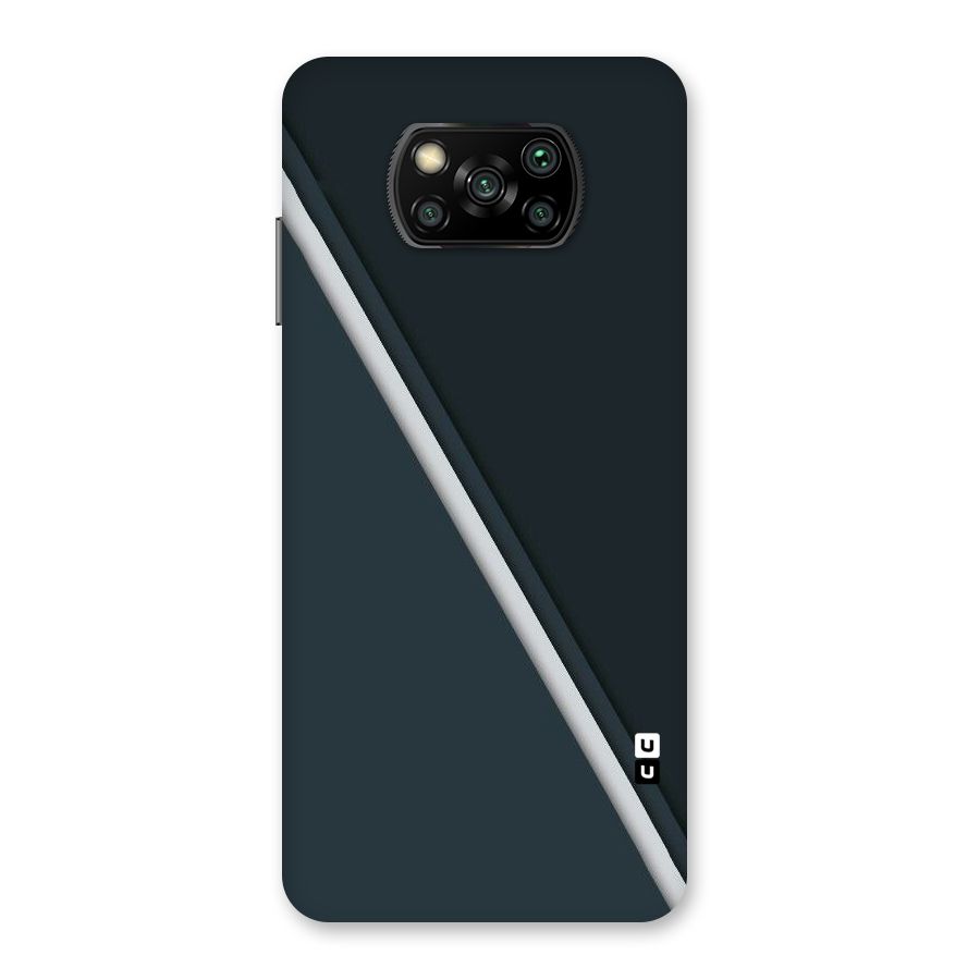 Classic Single Stripe Back Case for Poco X3