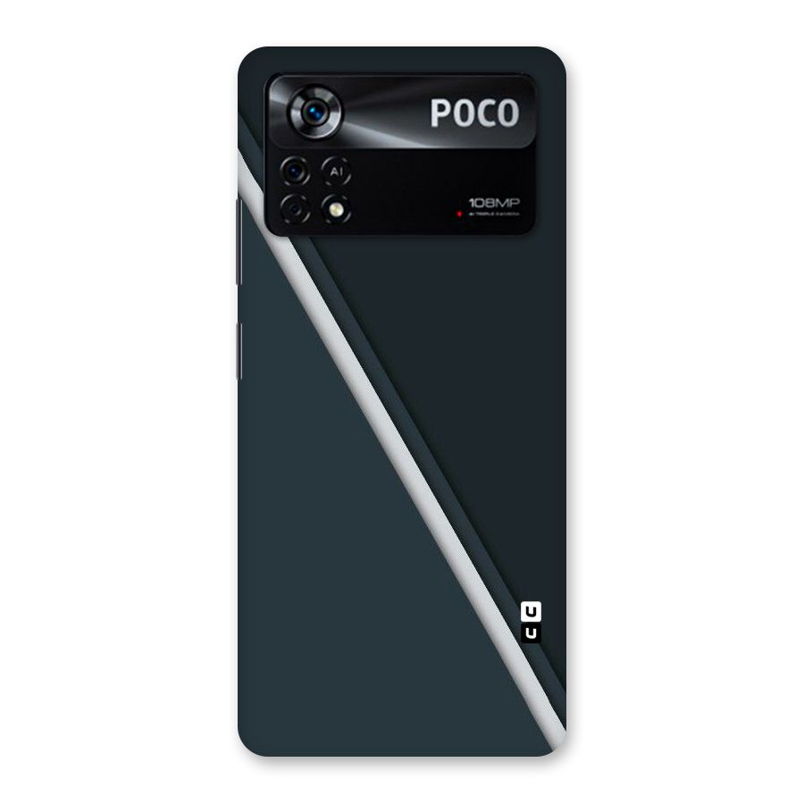 Classic Single Stripe Back Case for Poco X4 Pro 5G